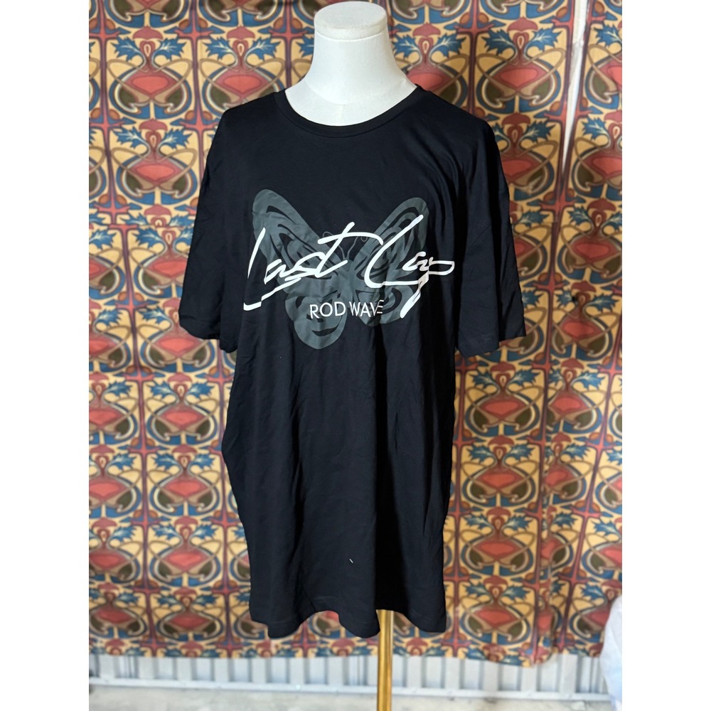 Rod Wave Last Lap Tour Black Graphic T-Shirt Extra Large XL Merch